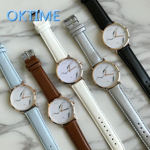 wristwatches marble texture pattern dial simple two-pins watch casual female nordic fashion quartz without logo, Slivery;brown
wristwatches marble texture pattern dial simple two-pins watch casual female nordic fashion quartz without logo, Slivery;brown