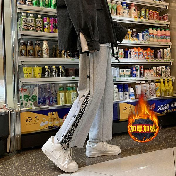 2021 new winter veet thicken joggers men casual all match sweatpants mens both side buttons wide leg black gray du87
2021 new winter veet thicken joggers men casual all match sweatpants mens both side buttons wide leg black gray du87
