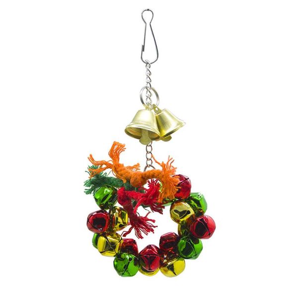 other bird supplies parrot bell wreath hanging ring christmas birds chewing cage decor
other bird supplies parrot bell wreath hanging ring christmas birds chewing cage decor