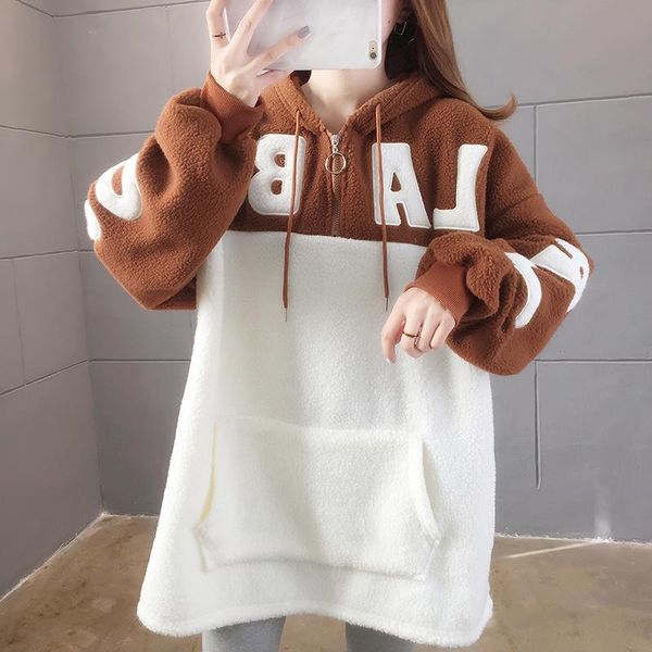 women's hoodies & sweatshirts lambswool autumn and winter korean style japanese, Black
women's hoodies & sweatshirts lambswool autumn and winter korean style japanese, Black