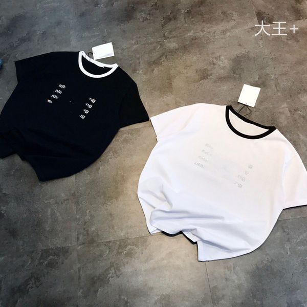 21 summer new king diamond letter short sleeve round neck pullover casual loose t-shirt men's and women's fashion, White
21 summer new king diamond letter short sleeve round neck pullover casual loose t-shirt men's and women's fashion, White