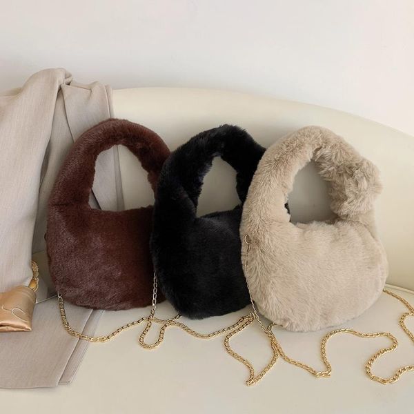 evening bags 2021 faux fur bag women winter chain handbag fashion simple soft plush hairy messenger armpit
evening bags 2021 faux fur bag women winter chain handbag fashion simple soft plush hairy messenger armpit