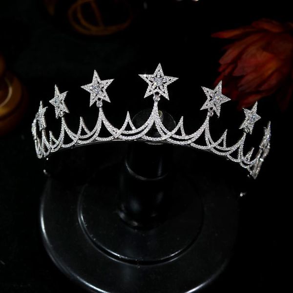hair clips & barrettes classic royal retro queen crown bride princess tiaras women cz star crystal headband wedding headdress accessories, Golden;silver
hair clips & barrettes classic royal retro queen crown bride princess tiaras women cz star crystal headband wedding headdress accessories, Golden;silver