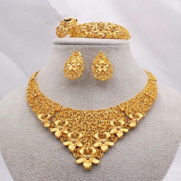 earrings & necklace fashion women jewelry sets bracelet set exaggerated punk collar female accessories, Silver
earrings & necklace fashion women jewelry sets bracelet set exaggerated punk collar female accessories, Silver