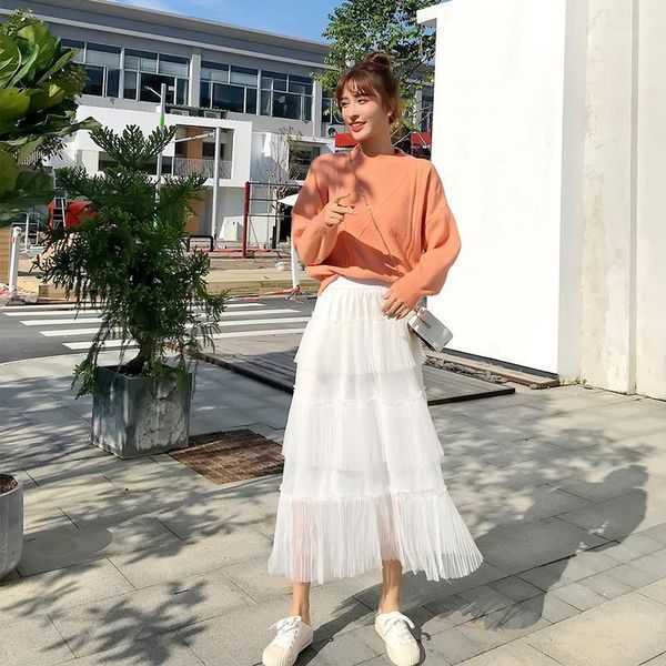2019 new small fresh soft sister sweet lovely knitting sweater with gauze skirt two paper suit woman1, Black
2019 new small fresh soft sister sweet lovely knitting sweater with gauze skirt two paper suit woman1, Black