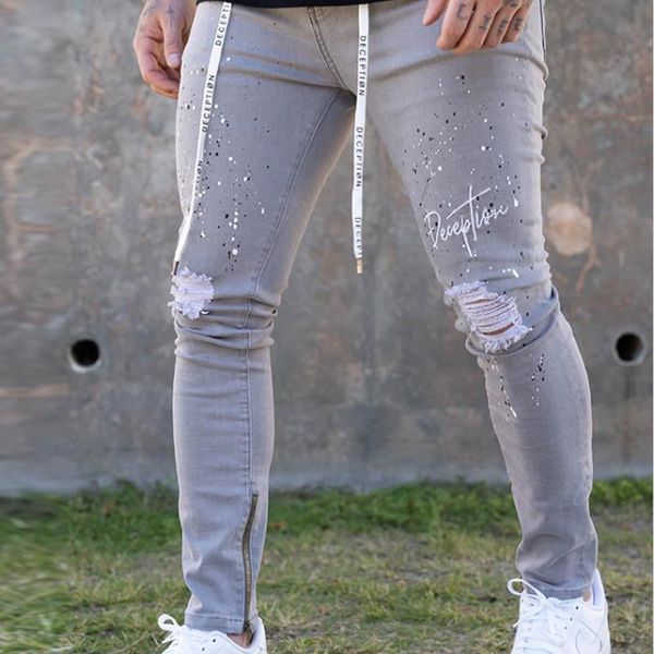 men's jeans fashion embroidered letters stretch ripped biker pants men skinny zipper hole pencil hip hop casual, Blue
men's jeans fashion embroidered letters stretch ripped biker pants men skinny zipper hole pencil hip hop casual, Blue