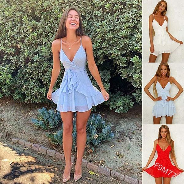 casual dresses wepbel women mini dress summer solid color strap deep v chiffon female, Black;gray
casual dresses wepbel women mini dress summer solid color strap deep v chiffon female, Black;gray