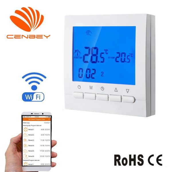 smart home control digital thermostat wifi underfloor heating thermostats programmable room controller boiler 16a 220v
smart home control digital thermostat wifi underfloor heating thermostats programmable room controller boiler 16a 220v