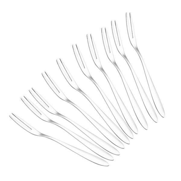 forks 10pcs stainless steel reusable fruit fork cake snack dessert salad flatware two-tine set kitchen tool 13cm
forks 10pcs stainless steel reusable fruit fork cake snack dessert salad flatware two-tine set kitchen tool 13cm