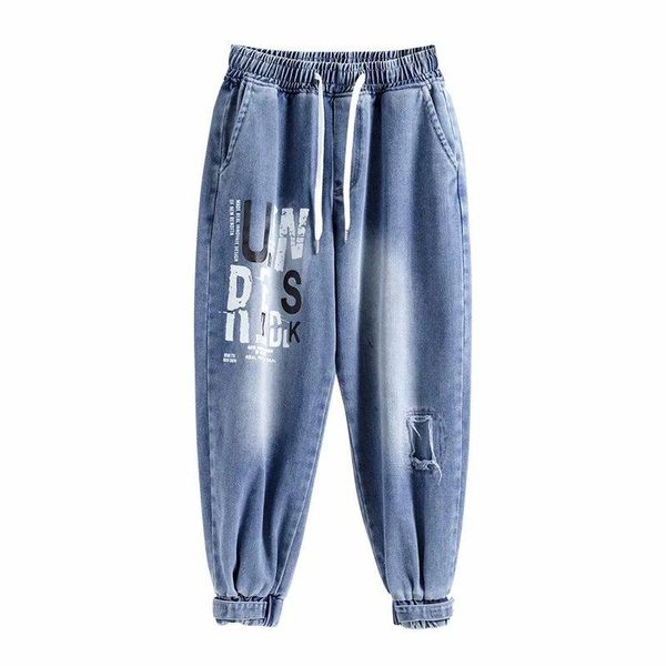 men's pants men jeans fashion streetwear cargo jogging printed casual elastic waist clothing trousers, Black
men's pants men jeans fashion streetwear cargo jogging printed casual elastic waist clothing trousers, Black