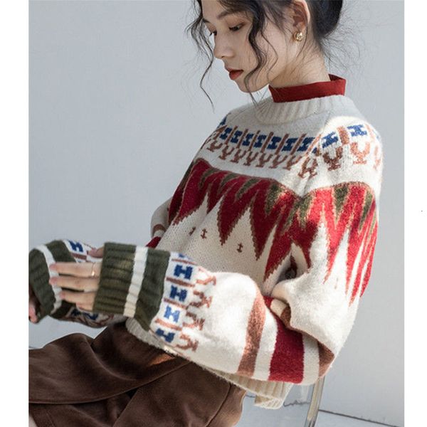 2021 new autumn winter women retro diamond grid warm pullover long sleeve vintage sweater lady sweaters harajuku nsdt, Black;white
2021 new autumn winter women retro diamond grid warm pullover long sleeve vintage sweater lady sweaters harajuku nsdt, Black;white