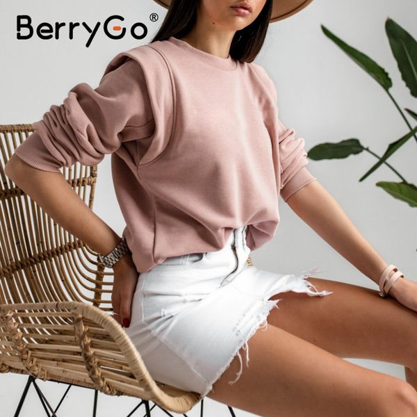 berrygo casual slim ladies sweatshirt pink knitted women streetwear pullover basic long sleeve autumn women outwear 201008, Black
berrygo casual slim ladies sweatshirt pink knitted women streetwear pullover basic long sleeve autumn women outwear 201008, Black