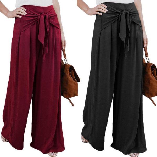 women's pants & capris high waist wide leg 2021 est ladies casual women summer pure color loose culottes long trousers, Black;white
women's pants & capris high waist wide leg 2021 est ladies casual women summer pure color loose culottes long trousers, Black;white