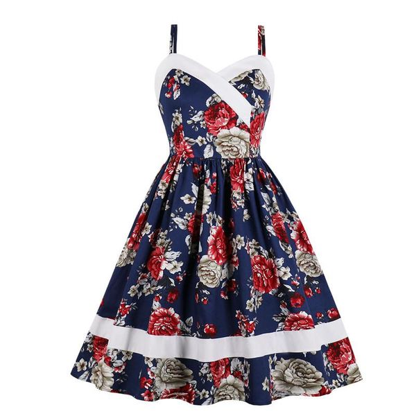 casual dresses 2021 summer women's sling print retro big swing dress fashion temperament elegant comfortable trend soft s- xxl, Black;gray
casual dresses 2021 summer women's sling print retro big swing dress fashion temperament elegant comfortable trend soft s- xxl, Black;gray