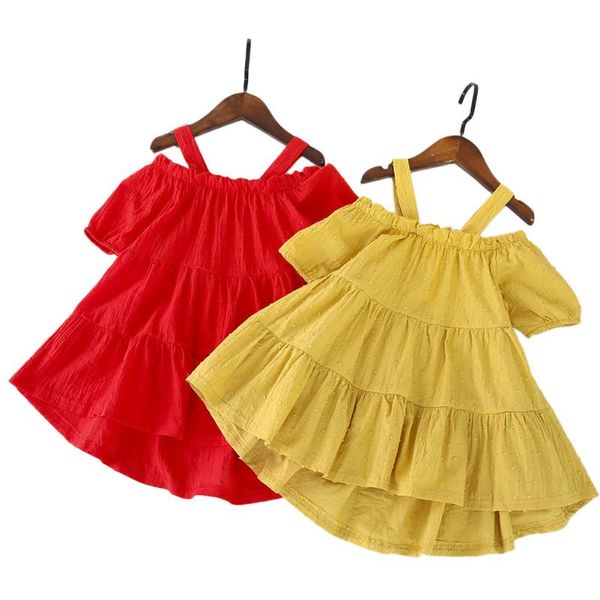 girl's dresses kids girls dress boat neck short sleeve casual solid color one-piece for girls( red/yellow)
girl's dresses kids girls dress boat neck short sleeve casual solid color one-piece for girls( red/yellow)