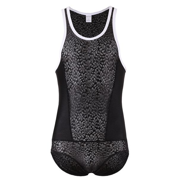 men undershirts leotard lace ice silk summer bodysuit singlet wrestling jumpsuit lingerie slip homme gay playsuit plus size, White;black
men undershirts leotard lace ice silk summer bodysuit singlet wrestling jumpsuit lingerie slip homme gay playsuit plus size, White;black