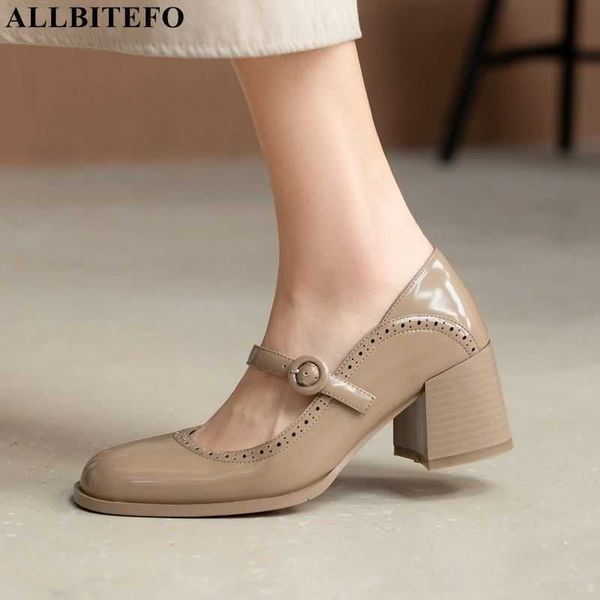 allbitefo fashion retro genuine leather thick heels women heels shoes brand high heel shoes autumn /spring party women shoes 210611, Black
allbitefo fashion retro genuine leather thick heels women heels shoes brand high heel shoes autumn /spring party women shoes 210611, Black