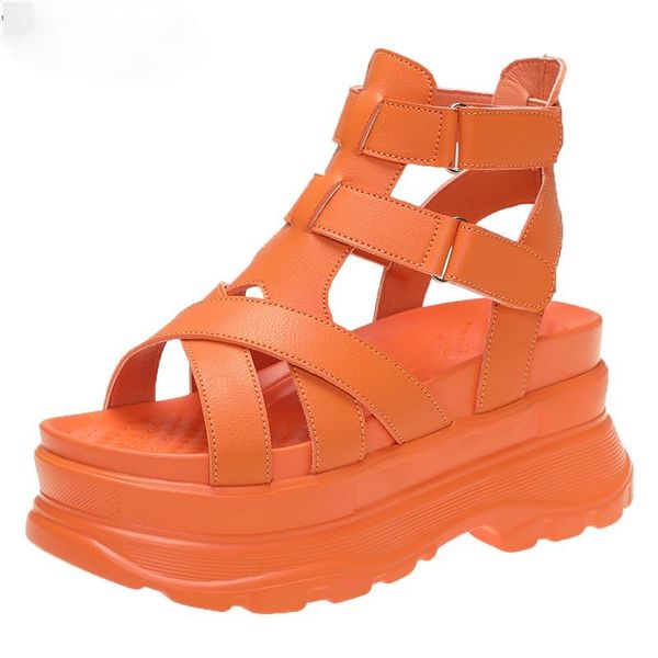 dress shoes luxury woman thick bottom gladiator women summer chunky sneakers high platform sandals hollow out 8cm wedge heels beach, Black
dress shoes luxury woman thick bottom gladiator women summer chunky sneakers high platform sandals hollow out 8cm wedge heels beach, Black
