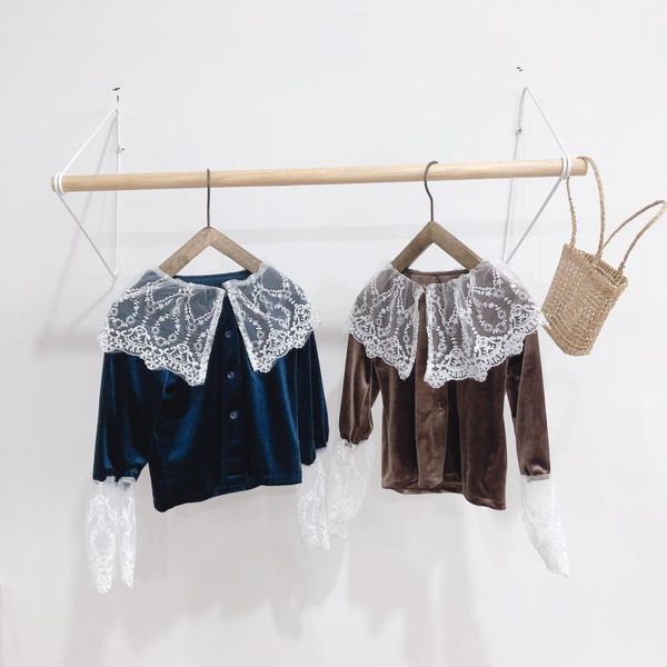 shirts spring girl velvet blouse kids baby girls ruffle lace collar cute flare sleeve shirt toddler children princess, White;black
shirts spring girl velvet blouse kids baby girls ruffle lace collar cute flare sleeve shirt toddler children princess, White;black
