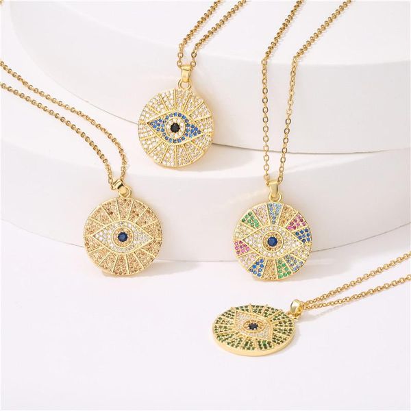 pendant necklaces 2021 fashion gold plated evil eye necklace for women + cubic zirconia female party jewelry gift, Silver
pendant necklaces 2021 fashion gold plated evil eye necklace for women + cubic zirconia female party jewelry gift, Silver