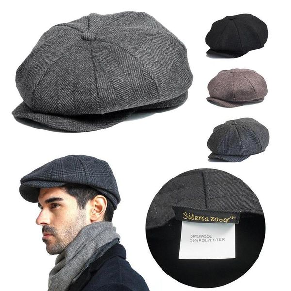 cycling caps & masks wool sboy men grey herringbone flat women coffee british gatsby cap autumn winter woolen hats, Black
cycling caps & masks wool sboy men grey herringbone flat women coffee british gatsby cap autumn winter woolen hats, Black