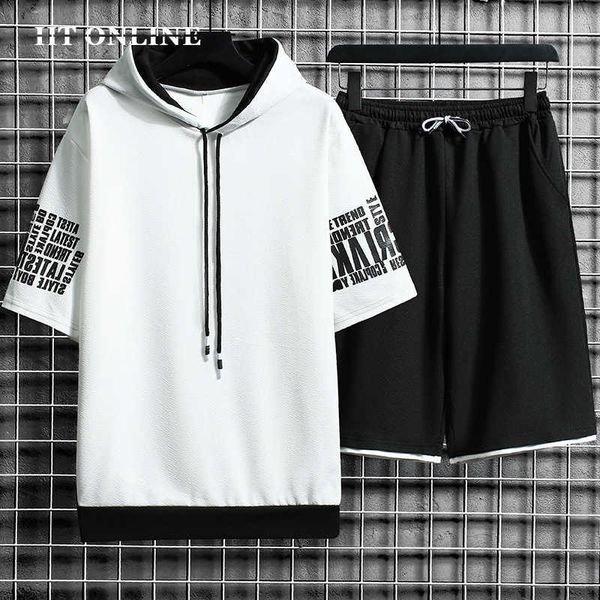 summer men casual sets hooded sweatshirt harajuku tracksuit short sleeve print t-shirt+shorts 2 pcs jogging male sports suit 210603, Gray
summer men casual sets hooded sweatshirt harajuku tracksuit short sleeve print t-shirt+shorts 2 pcs jogging male sports suit 210603, Gray