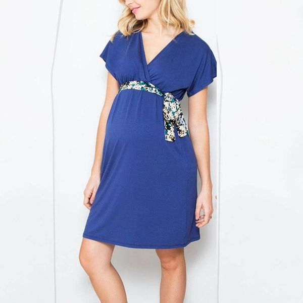 maternity dresses dress for pregnant women summer v-neck nursing short sleeve solid breastfeeding clothes, White
maternity dresses dress for pregnant women summer v-neck nursing short sleeve solid breastfeeding clothes, White