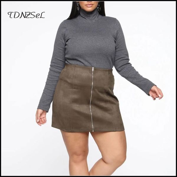 skirts autumn women suede leather mini a-line skirt chic zipper army green skinny high waist office lady commute 2021 custom, Black
skirts autumn women suede leather mini a-line skirt chic zipper army green skinny high waist office lady commute 2021 custom, Black