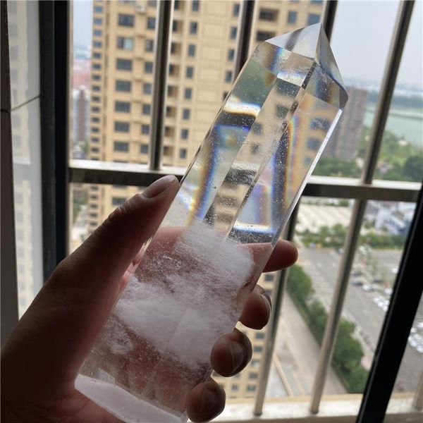 decorative objects & figurines 190mm high-temperature white smelting crystal obelisk quartz point specimen home decor drop
decorative objects & figurines 190mm high-temperature white smelting crystal obelisk quartz point specimen home decor drop