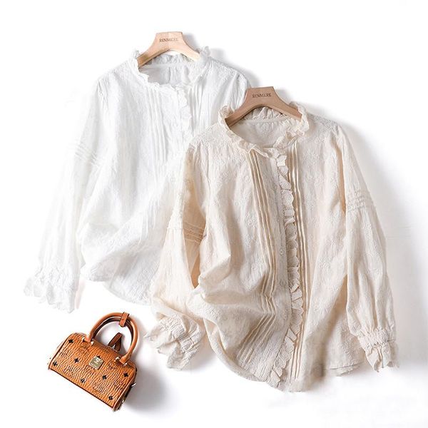 women's blouses & shirts lamtrip lolita lace ruffles floral embroidery single breasted japanese qulaity long sleeve shirt cotton blouse, White
women's blouses & shirts lamtrip lolita lace ruffles floral embroidery single breasted japanese qulaity long sleeve shirt cotton blouse, White
