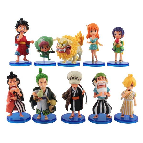 10pcs/set 5-8cm anime op figure luffy zoro nami usopp sanji chopper robin pvc model toy doll
10pcs/set 5-8cm anime op figure luffy zoro nami usopp sanji chopper robin pvc model toy doll