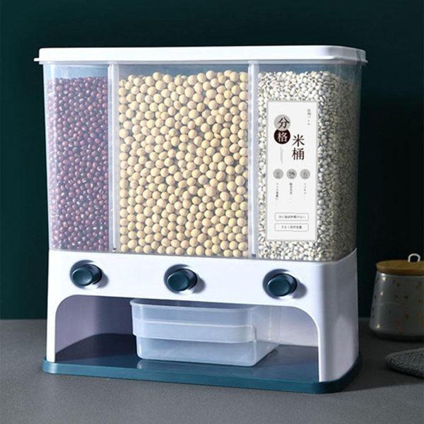 transparent sealed storage box grains storage tank wall-mounted moisture-proof rice barrels bean dispenser
transparent sealed storage box grains storage tank wall-mounted moisture-proof rice barrels bean dispenser