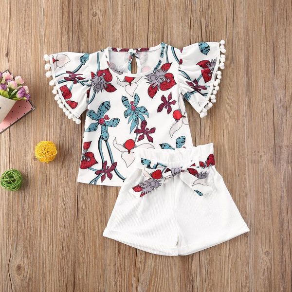clothing sets baby & children's 1-5years kid girls clothes striped flowers print tassel ruffles sleeve t shirts +white shorts
clothing sets baby & children's 1-5years kid girls clothes striped flowers print tassel ruffles sleeve t shirts +white shorts