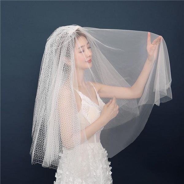 bridal veils ivory short wedding elbow length womens girlfriend gather puffy soft mesh and hole tulle velo novia, Black
bridal veils ivory short wedding elbow length womens girlfriend gather puffy soft mesh and hole tulle velo novia, Black