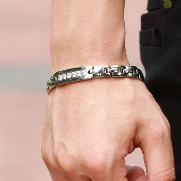 new fashion charms bling iced arrival magnet cz silver color invisible setting type couple bracelets bangle lover anniversary jewelry gift, Black
new fashion charms bling iced arrival magnet cz silver color invisible setting type couple bracelets bangle lover anniversary jewelry gift, Black