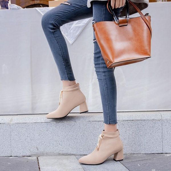 boots big size women shoes ankle for ladies woman winter solid color round head back zipper, Black
boots big size women shoes ankle for ladies woman winter solid color round head back zipper, Black