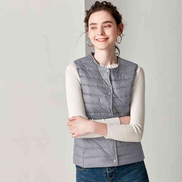 women's casual white duck feather vt, ultra light svels et, round neck, winter, novel, Black
women's casual white duck feather vt, ultra light svels et, round neck, winter, novel, Black