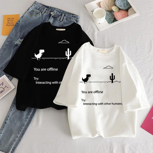 summer women clothing t-shirts new harajuku kpop female vintage tshirt dinosaur short sleeve tees fashion casual t shirt, White
summer women clothing t-shirts new harajuku kpop female vintage tshirt dinosaur short sleeve tees fashion casual t shirt, White