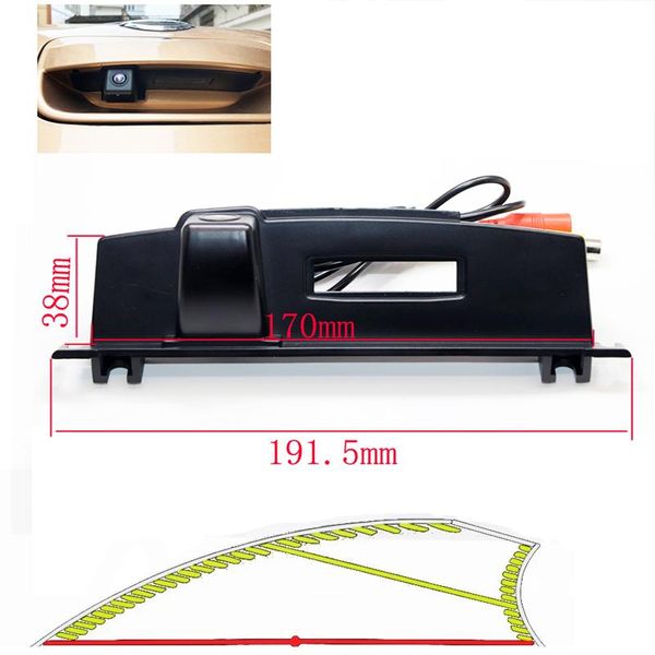 car rear view cameras& parking sensors dynamic trajectory tracking backup reverse camera for tiida trunk handle accessories
car rear view cameras& parking sensors dynamic trajectory tracking backup reverse camera for tiida trunk handle accessories