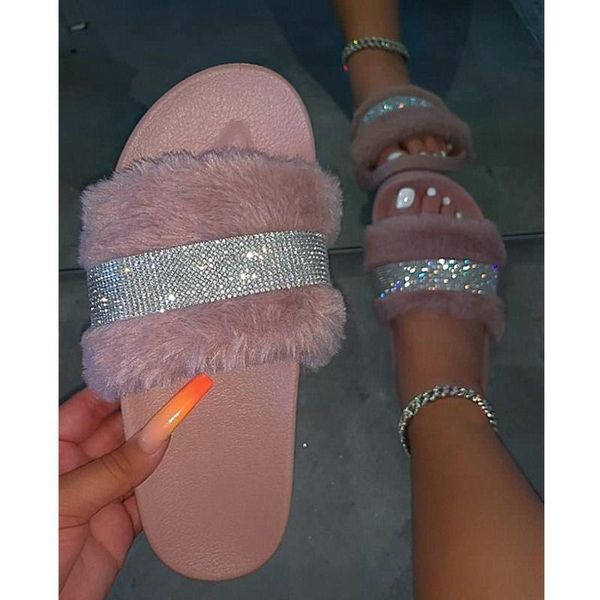 2021 slippers soft plush furry cozy open toe house shoes faux fur slide crystal warm slip on breathable indoor outdoor, Black
2021 slippers soft plush furry cozy open toe house shoes faux fur slide crystal warm slip on breathable indoor outdoor, Black