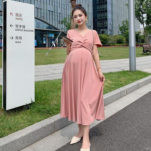 maternity dresses 61373# dress summer v neck korean style loose a line slimming pregnant women plus size mom, White
maternity dresses 61373# dress summer v neck korean style loose a line slimming pregnant women plus size mom, White