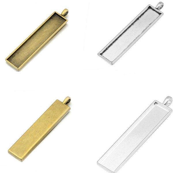 pendants 10pcs rectangle blank necklace pendant settings cabochons bases bezel trays fit 10x50mm inner glass cabochon cameo diy jewelry, Black
pendants 10pcs rectangle blank necklace pendant settings cabochons bases bezel trays fit 10x50mm inner glass cabochon cameo diy jewelry, Black