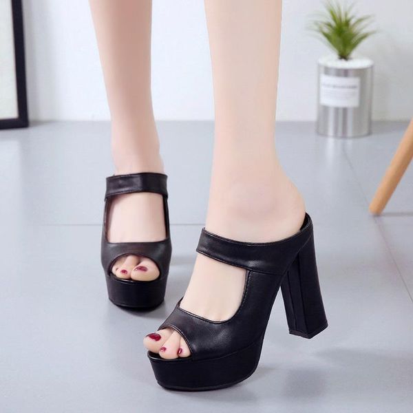 dress shoes sandal women sandals slippers thin high heels flip flop buckle hollow slides platform shoesheel 635, Black
dress shoes sandal women sandals slippers thin high heels flip flop buckle hollow slides platform shoesheel 635, Black