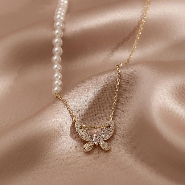 pendant necklaces yaologe 2021 trend gold color bowknot pearl short link chain necklace for women fashion jewelry collares, Silver
pendant necklaces yaologe 2021 trend gold color bowknot pearl short link chain necklace for women fashion jewelry collares, Silver