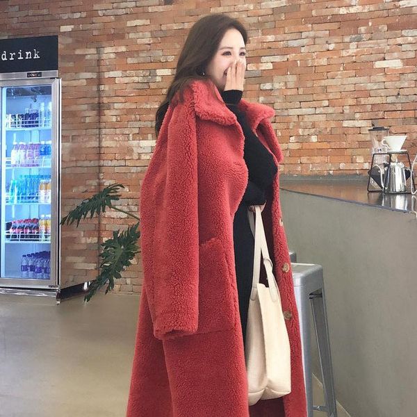 women's fur & faux jacket women coat autumn and winter wool imitation veste femme, Black
women's fur & faux jacket women coat autumn and winter wool imitation veste femme, Black