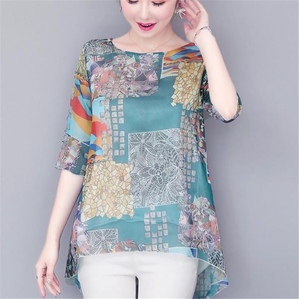 women's blouses & shirts summer 2021 medium and long style short sleeve chiffon blouse butterfly print fake two bblouses loose size thi, White
women's blouses & shirts summer 2021 medium and long style short sleeve chiffon blouse butterfly print fake two bblouses loose size thi, White