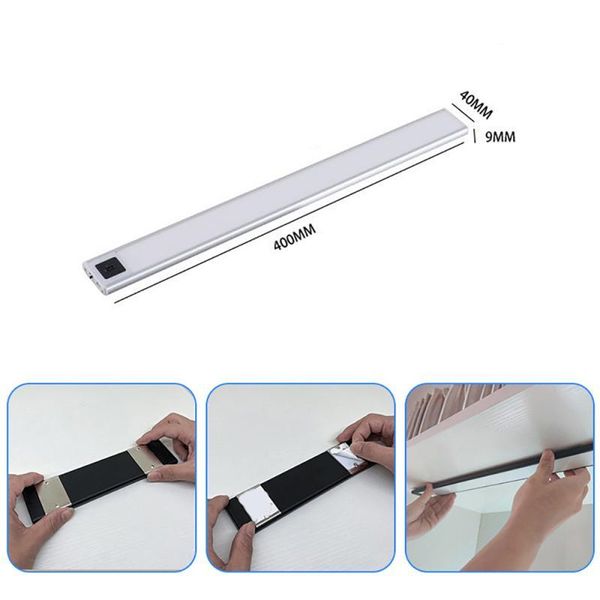 40cm ultra-thin cabinet light hand human body induction sensor usb charging wiring stepless dimming night light white
40cm ultra-thin cabinet light hand human body induction sensor usb charging wiring stepless dimming night light white