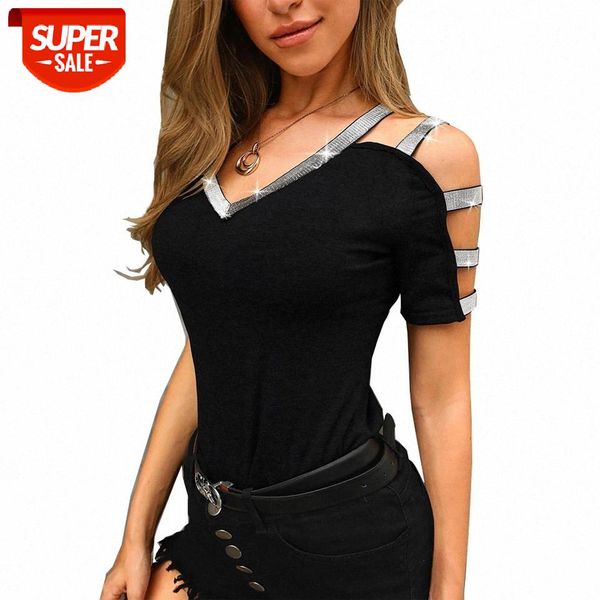 2020 New V Neck Knitted T-shirt Sexy Hollow Out Off Shoulder Short Sleeve Tee Tops WDC4539 #kC8C, White
2020 New V Neck Knitted T-shirt Sexy Hollow Out Off Shoulder Short Sleeve Tee Tops WDC4539 #kC8C, White