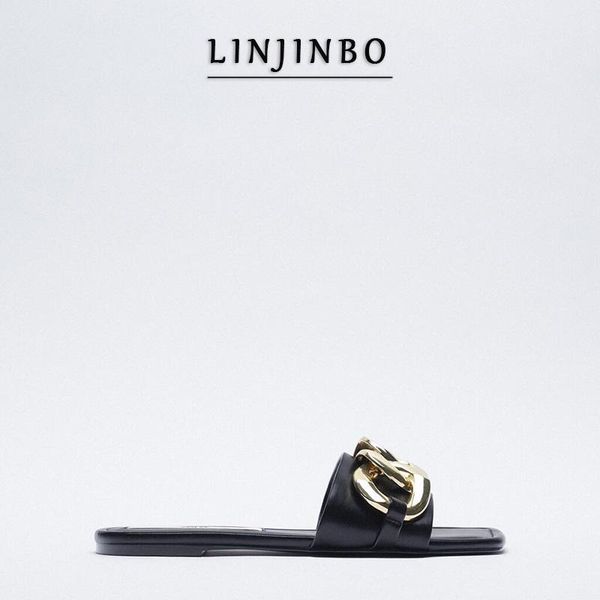 black square toe flat heel slippers women golden metal chain design flip flop women fashion ins style sandals 2021 summer
black square toe flat heel slippers women golden metal chain design flip flop women fashion ins style sandals 2021 summer
