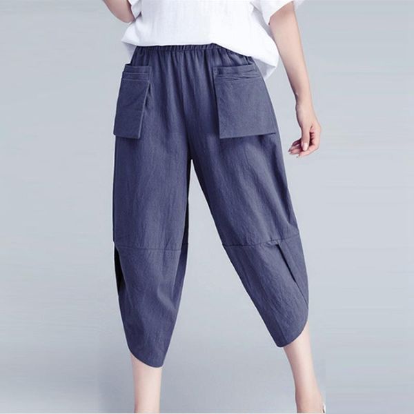 women's pants & capris plus size women high waist wide leg trousers ladies casual loose pockets 2021 summer harem solid cropped pantalo, Black;white
women's pants & capris plus size women high waist wide leg trousers ladies casual loose pockets 2021 summer harem solid cropped pantalo, Black;white